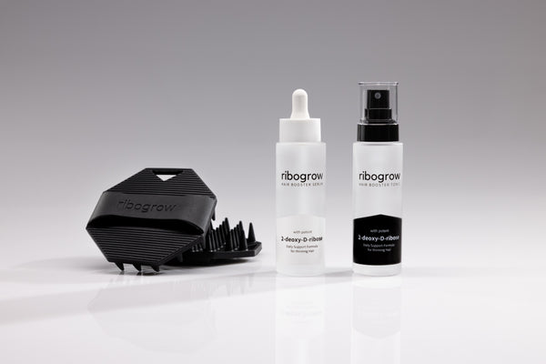 Hair Booster Serum et Tonic avec brosse en silicone pour le cuir chevelu