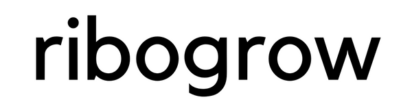Logo ribogrow noir sur blanc (PNG)